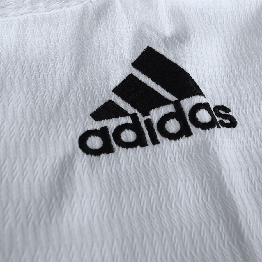 Добок для тхэквондо Adi-Champion 3 с лицензией WT черный ворот |  белый | ADIDAS ADITCH03WT